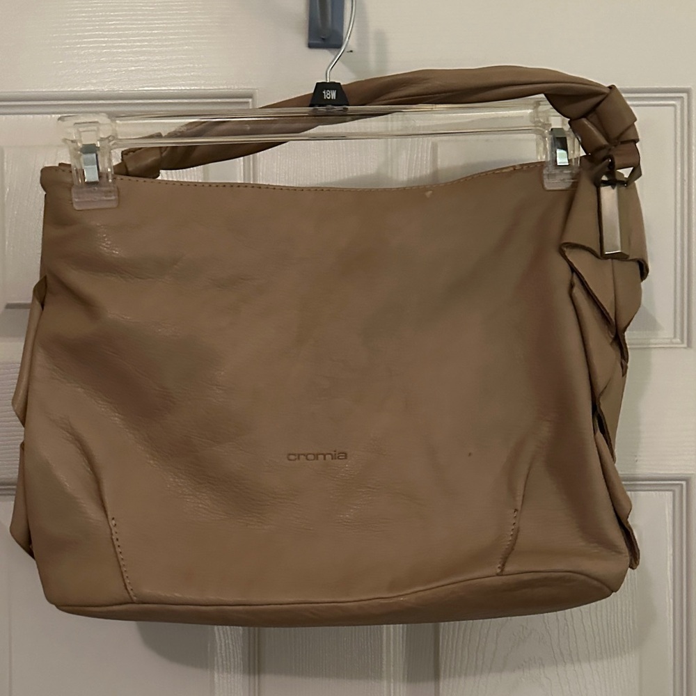Cromia Women's Elegant Brown Satchel